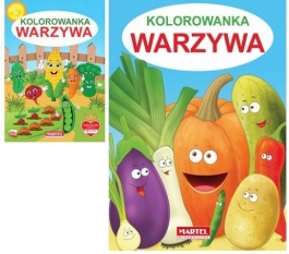 Kolorowanka Warzywa<br>okładka: Miękka - Wymiary 210x297mm - Hurtownia Zabawek Poznań
