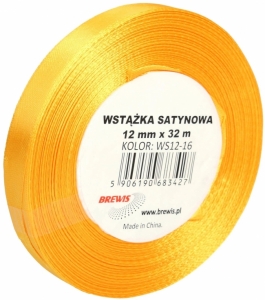 Wstążka K.żółty 12mm 32m - Hurtownia Zabawek Poznań