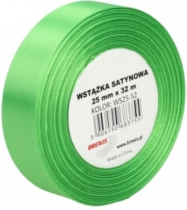 Wstążka K.zielony 25mm 32m - Hurtownia Zabawek Poznań