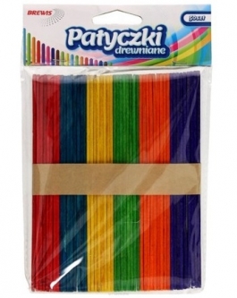 Patyczki Drewno Kolor 14 Cm - Hurtownia Zabawek Poznań