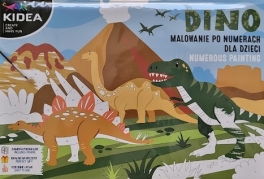 Malowanie Po Numerach Dinozaury Kidea - Hurtownia Zabawek Poznań