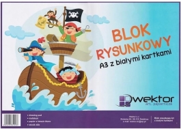 Blok Rysunkowy A3 Biały<br>opakowanie Zbiorcze 10 Szt - Hurtownia Zabawek Poznań