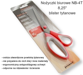 Nożyczki Tytanowe Biurowe Nb-4t 8,5 - Hurtownia Zabawek Poznań